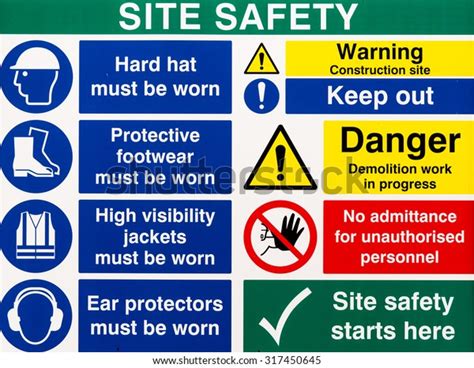 92 532 Site Safety Sign Images Stock Photos Vectors Shutterstock