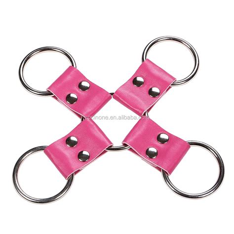 leather cross buckle tied shackles sex products handcuffs leg irons bdsm sex toys for couples