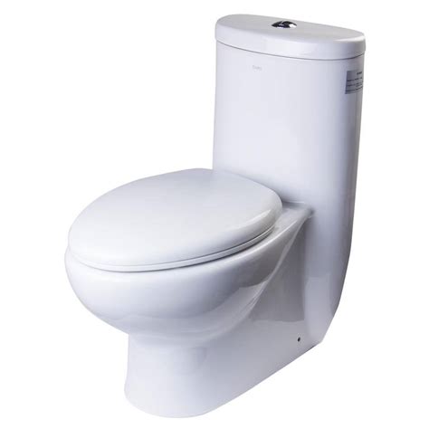 Eago 1 Piece 1116 Gpf Dual Flush Elongated Toilet In White Tb309