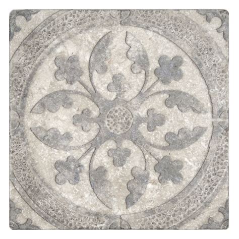 Clover Ash Pattern Featured On Perle Blanc Artisan Stone Tile