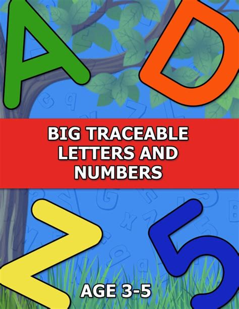 Read Best Big Traceable Letters And Numbers Age 35 Large Sized