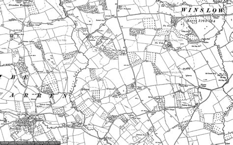 Historic Ordnance Survey Map Of Winslow 1885