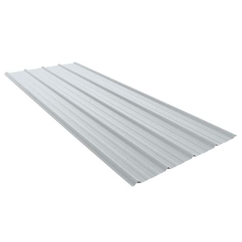 Union Corrugating 317 Ft X 8 Ft Ribbed Arctic White Steel Roof Panel