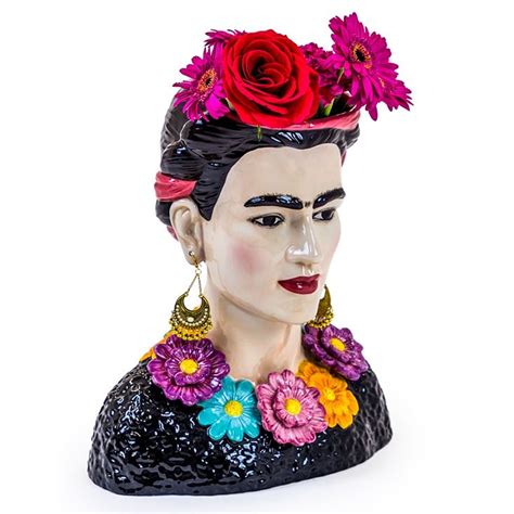 Ceramic Frida Kahlo Bust Vase Frida Kahlo Vase Frida Kahlo Bust