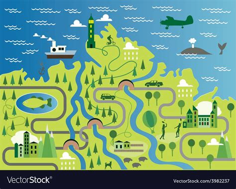 Cartoon Map Download A Free Preview Or High Quality Adobe Illustrator