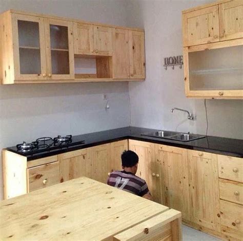 jual lemari dapur kitchen set full kayu jati belanda elegant kota