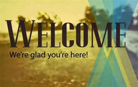 Church Welcome Images