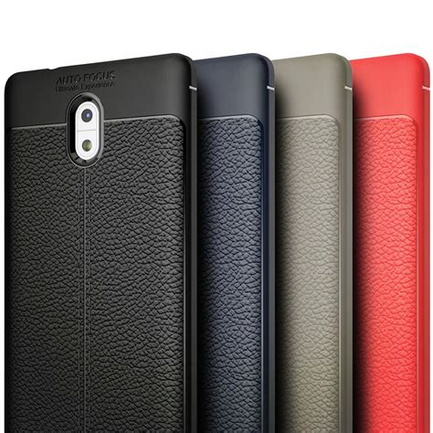 For Nokia 3 Case Cover Luxury Tpu Silicone Imitation Leather Back Cover