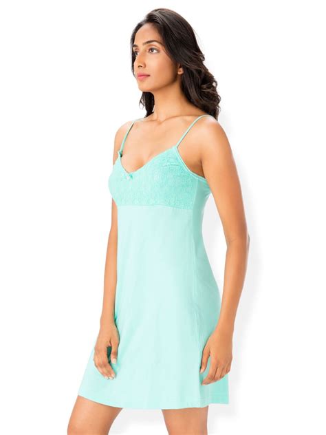 Buy Prettysecrets Cotton Nighty And Night Gowns Green Online At Best Prices In India Snapdeal