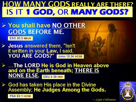 The Bible Explainer And Revelator Q51 How Many Gods Really Are There
