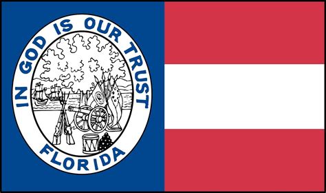 Let It Fly Floridas State Flag In God We Trust Florida State Flag