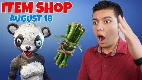 New Panda Team Leader Fortnite Item Shop August 18 Ericmz Youtube