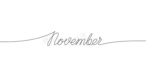 Word November Greeting On Blue Watercolor Background Sticker Label
