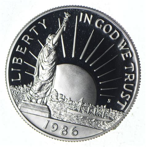 Proof 1986 S Statue Of Liberty Centennial United States Mint Half