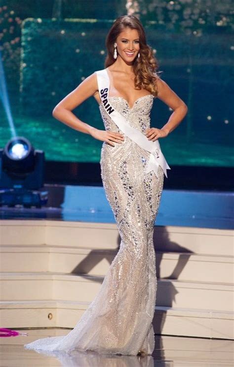 Miss Spain 2014 Desire Cordero In Miss Universe 2014 Formal Dresses
