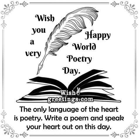 Happy World Poetry Day Wishes Messages Wish Greetings