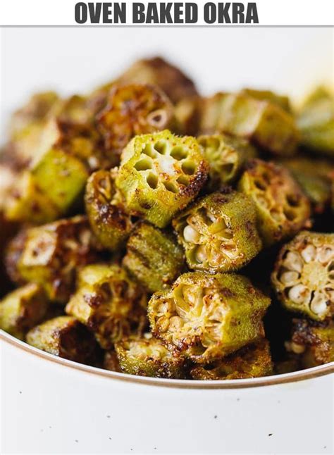 Oven Baked Okra Quick And Easy Way To Cook Okra In The Over Crunchy