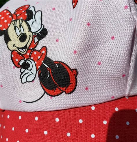Minnie Mouse Pink And Red With White Polka Dot Reversible Etsy