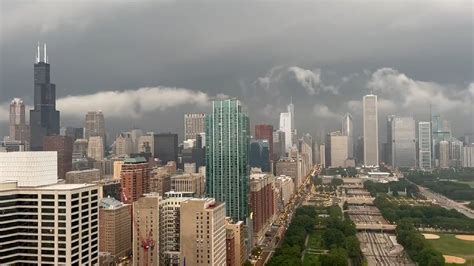 Severe Storm Hits Chicago Tornado Warning Issued Cgtn