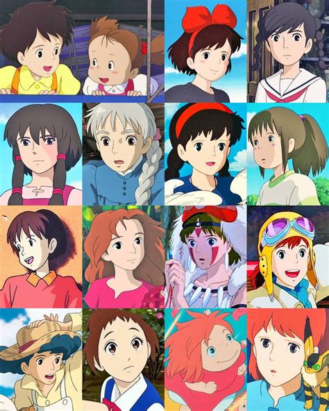The Girls Of Ghibli By SilverBuller On DeviantArt Studio Ghibli