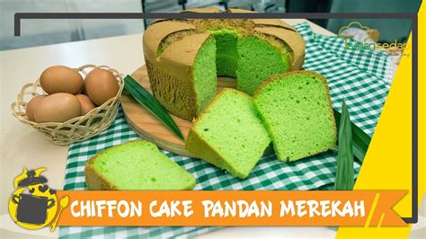 Resep Chiffon Cake Pandan Merekah Youtube