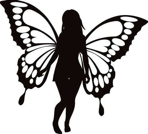 Butterfly Woman Silhouette Free Vector Graphic On Pixabay