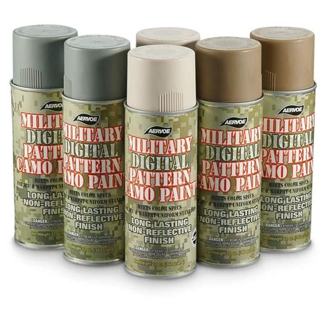 6 Pc Digital Camo Spray Paint Kit Camo Spray Paint Digital Camo