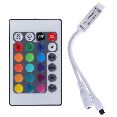 24 keys mini led rgb ir remote infrared control light dc12v for led rgb strip lights mini