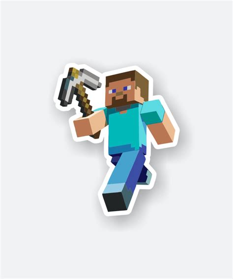 Minecraft Steve Sticker Devisestore