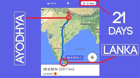 Shocking Ramayan Proof Google Maps Ramayan Calculations Of Rama S