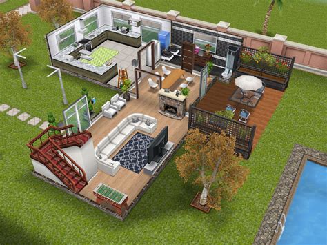 The Sims Free Play Modern House 2 Sims Thesims House Ideas
