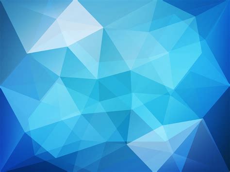 Papel De Parede Ilustração Abstrato Baixo Poli Simetria Azul