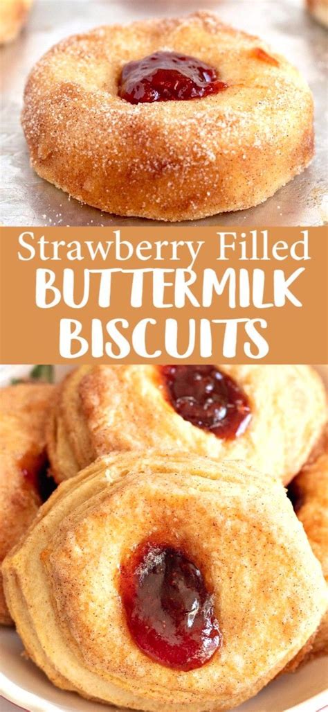 Biscuits can do it all! STRAWBERRY FILLED BUTTERMILK BISCUITS | Grand biscuit ...