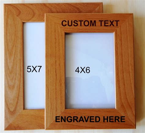 Personalized Picture Frame Custom Engraved Wood Photo Frame Etsy