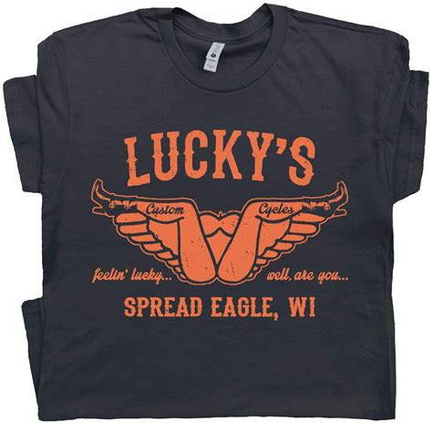 lucky s custom motorcycle t shirt funny motorcycle shirts offensive shirts cool graphic indian
