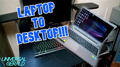 How To Transform Laptop Into Desktop Youtube