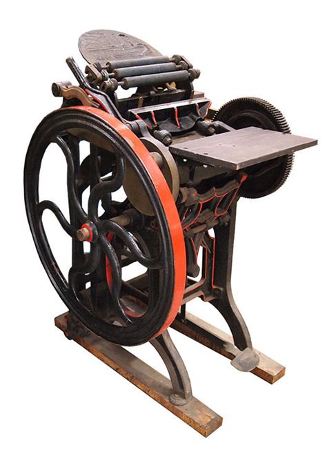 Antique Printing Press In Industrial Collection