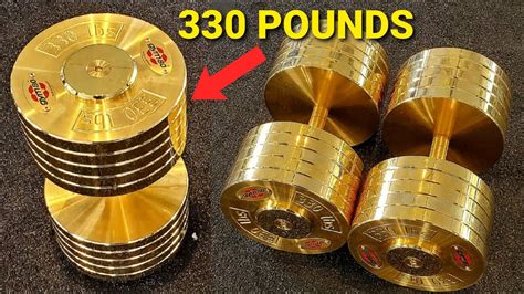 Worlds Biggest Dumbbell 330 Pounds Of Solid Gold Youtube
