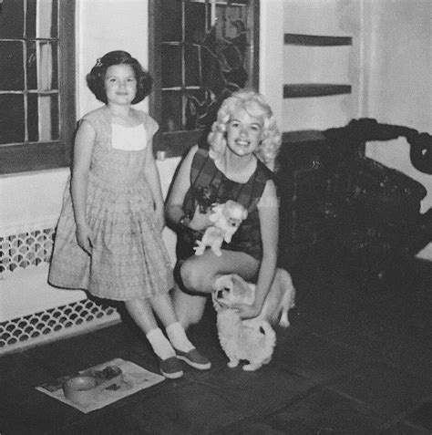 Jayne Mansfield Photographed With Her Daughter Jayne Marie And Some Of