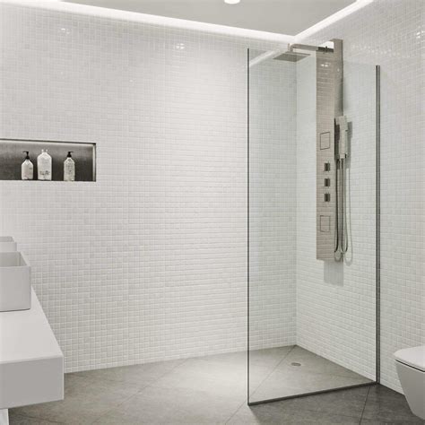 Buy Vigo Zenith Fixed Glass Shower Wall Panels Frameless Tempered Shower Glass Panel For Open