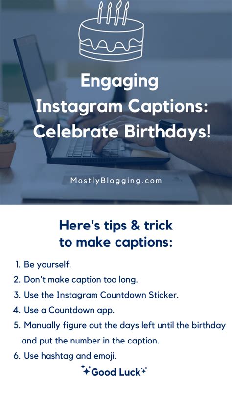 Birthday Countdown Captions For Instagram 20 Captivating Ideas