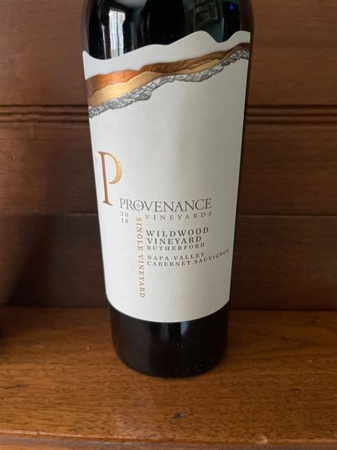 2018 Provenance Vineyards Cabernet Sauvignon Wildwood Vineyard Usa