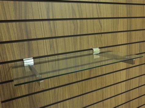 Toughened Glass Display Shelves Slat Wall Display Shelf Shelve Slatwall
