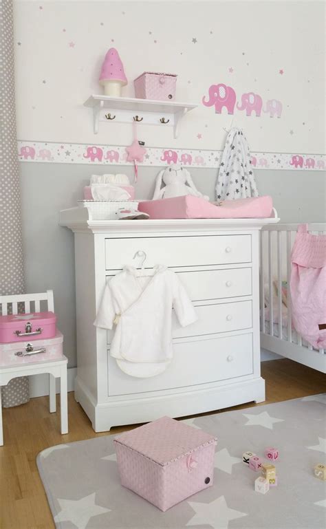 Weitere ideen zu babyzimmer einrichten, babyzimmer, zimmer. Kinderzimmer Bordüre Elefanten rosa/grau, selbstklebend in ...
