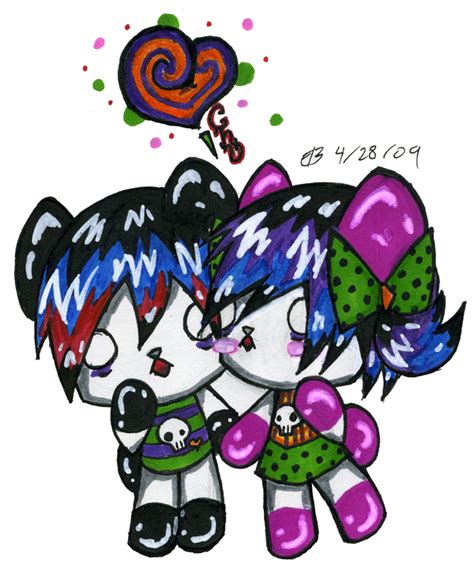 Ocs Emo Panda Couple By Kuroblanc On Deviantart