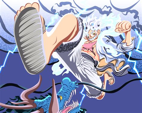 Luffy Gear Vs Kaido Dragon One Piece K Hd Wallpaper Rare Gallery