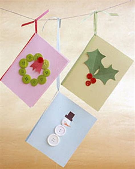 Button Greeting Cards Ideas For Handmade Homemade Card Making Diy