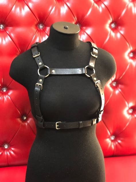 women s harness leather women leather harness leather etsy