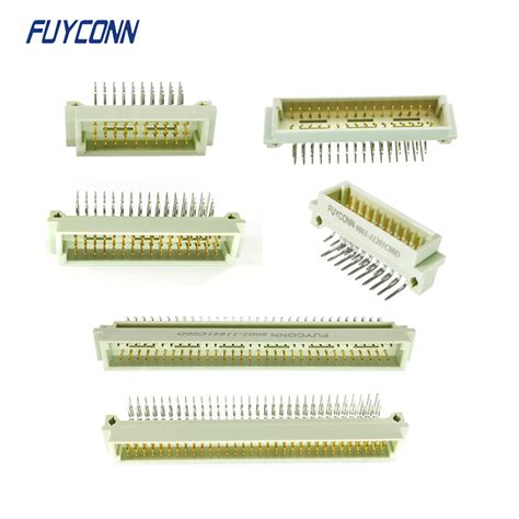 3rows Ra 41612 Connector Male 90 Degree Right Angle Pcb Eurocard