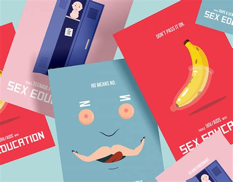 sex education posters on behance